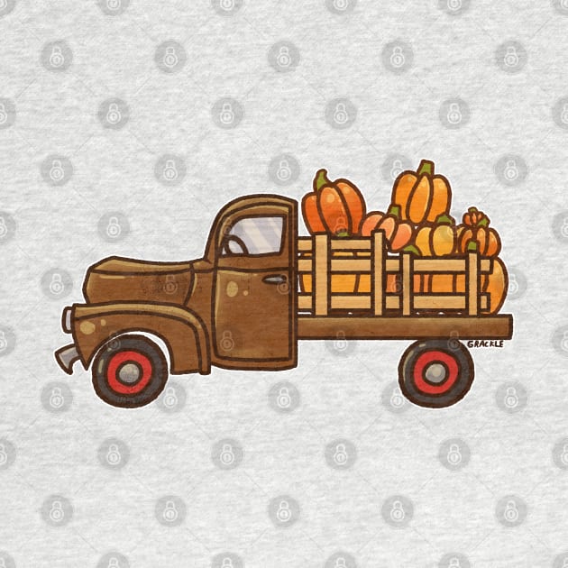 Pickup A Pumpkin! (Brown Version) by Jan Grackle